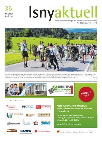 Isny Aktuell 07.09.2016
