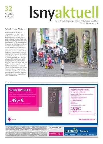 Isny Aktuell 10.08.2016