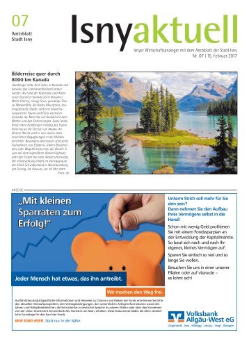 Isny Aktuell 15.02.2017