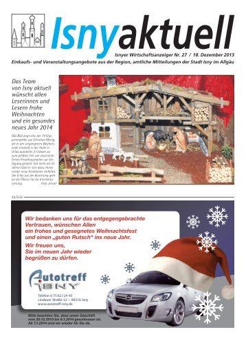Isny Aktuell 18.12.2013