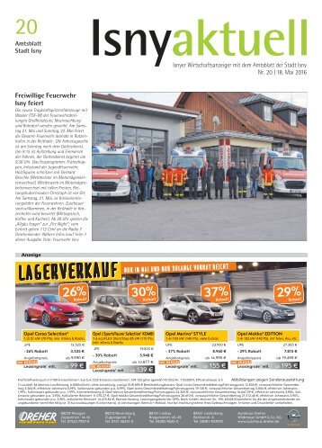 Isny Aktuell 18.05.2016