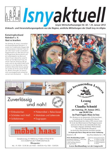 Isny Aktuell 25.01.2012