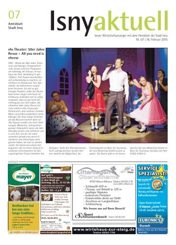 Isny Aktuell 18.02.2015