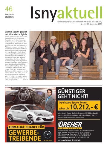 Isny Aktuell 18.11.2015