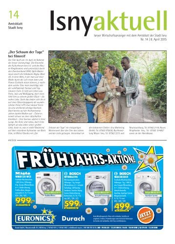 Isny Aktuell 08.04.2015