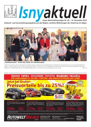 Isny Aktuell 12.12.2012