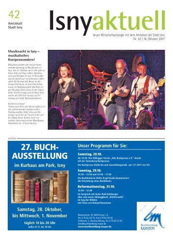 Isny Aktuell 18.10.2017