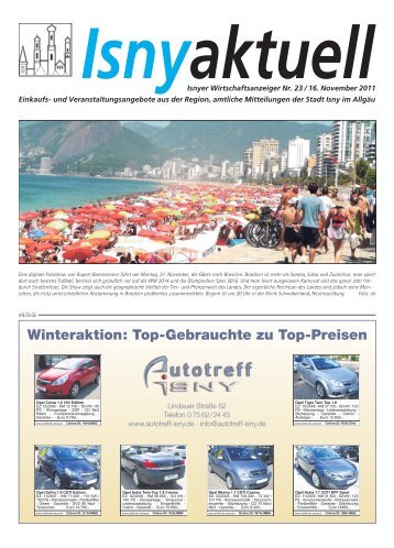 Isny Aktuell 16.11.2011