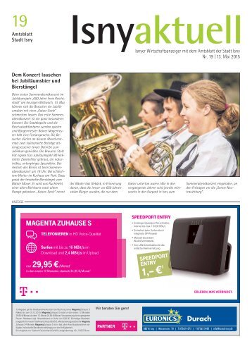 Isny Aktuell 13.05.2015