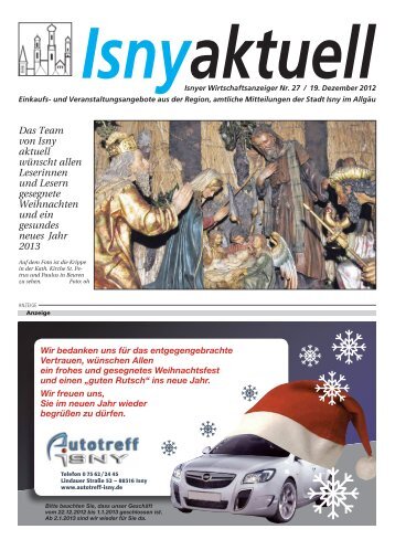 Isny Aktuell 19.12.2012