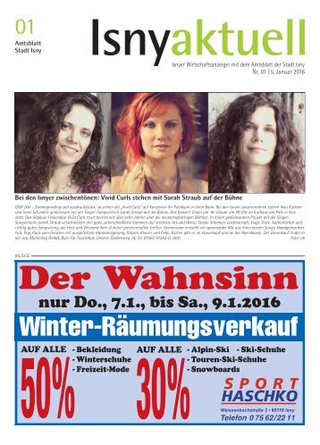 Isny Aktuell 05.01.2016