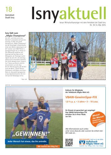 Isny Aktuell 06.05.2015