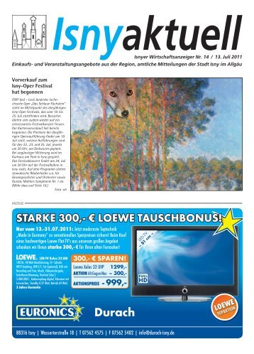 Isny Aktuell 13.07.2011