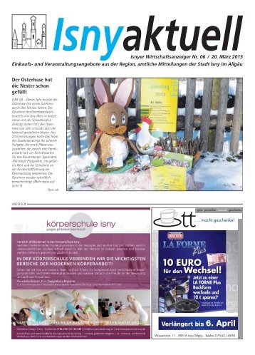 Isny Aktuell 20.03.2013