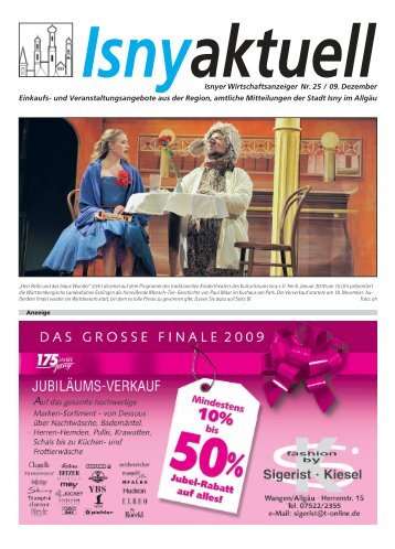 Isny Aktuell 09.12.2009