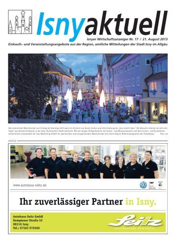 Isny Aktuell 21.08.2013
