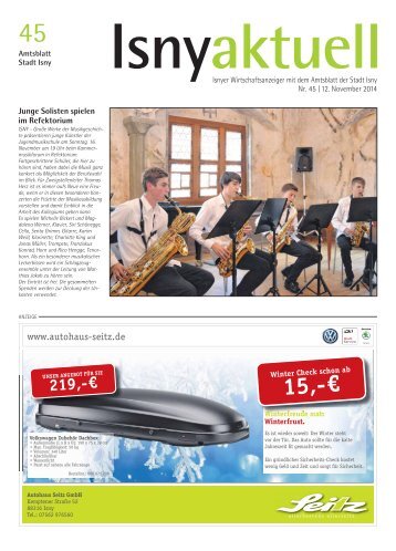 Isny Aktuell 12.11.2014