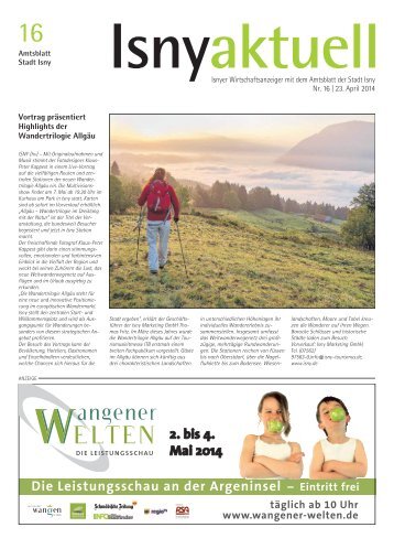 Isny Aktuell 23.04.2014
