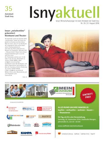 Isny Aktuell 31.08.2016