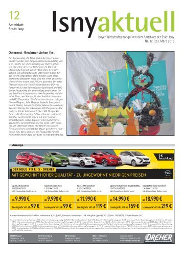 Isny Aktuell 23.03.2016