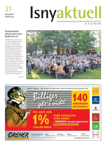 Isny Aktuell 27.05.2015
