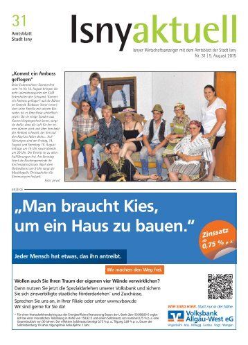 Isny Aktuell 05.08.2015