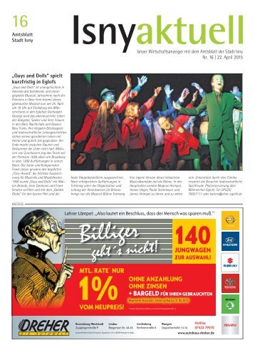 Isny Aktuell 22.04.2015