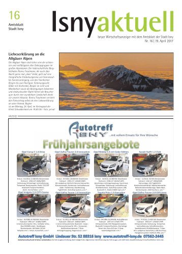 Isny Aktuell 19.04.2017