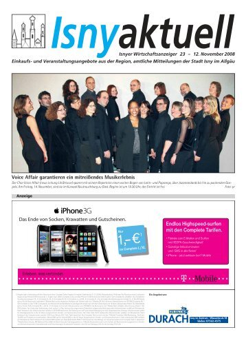 Isny Aktuell 12.11.2008