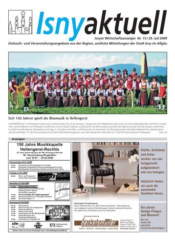 Isny Aktuell 29.07.2009
