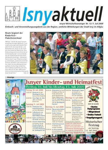 Isny Aktuell 01.07.2009