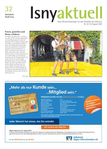Isny Aktuell 08.08.2018