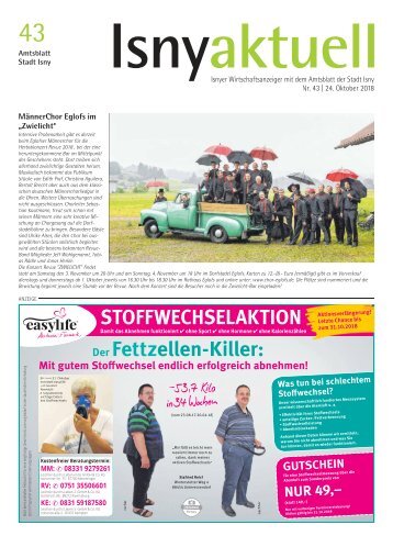 Isny Aktuell 24.10.2018