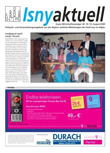 Isny Aktuell 12.08.2009