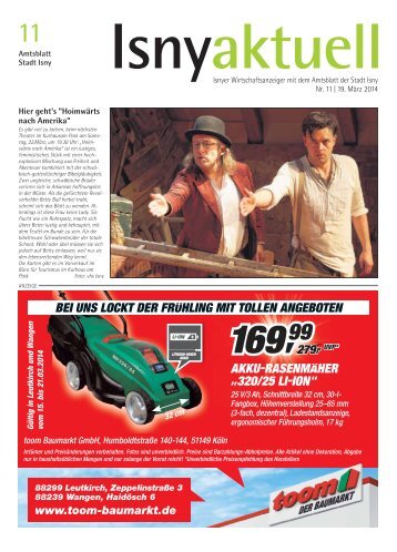 Isny Aktuell 19.03.2014