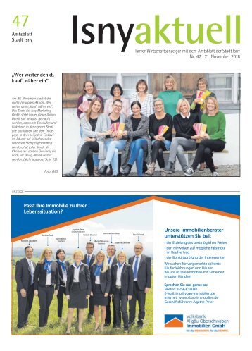 Isny Aktuell 21.11.2018