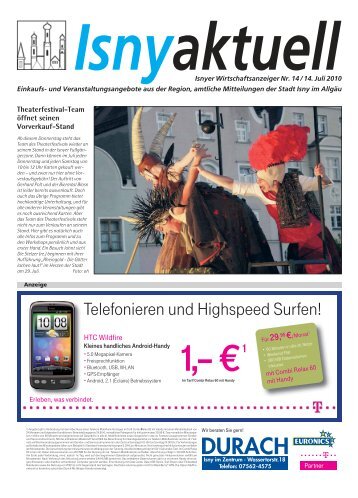Isny Aktuell 14.07.2010