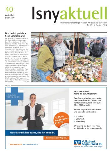 Isny Aktuell 05.10.2016