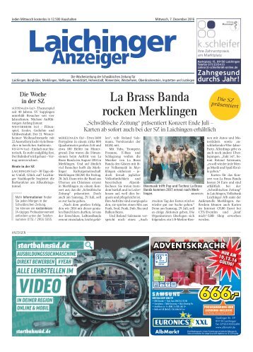 Laichinger Anzeiger 07.12.2016
