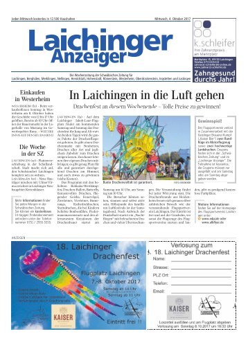 Laichinger Anzeiger 04.10.2017