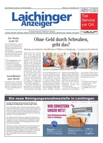 Laichinger Anzeiger 22.11.2017