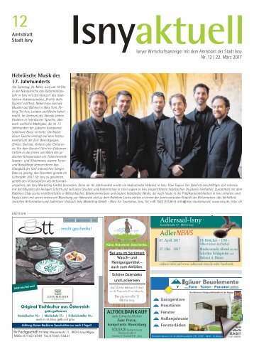 Isny Aktuell 22.03.2017