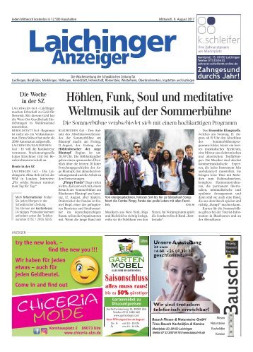 Laichinger Anzeiger 09.08.2017