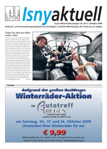 Isny Aktuell 07.10.2009