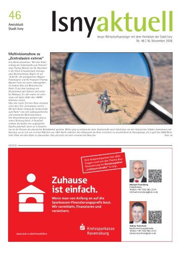 Isny Aktuell 16.11.2016