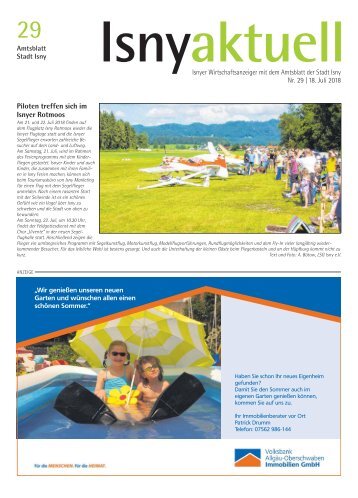 Isny Aktuell 18.07.2018