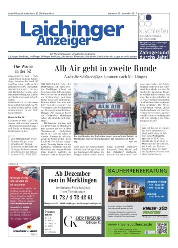 Laichinger Anzeiger 29.11.2017