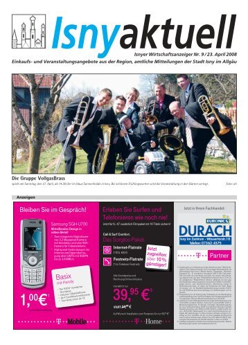 Isny Aktuell 23.04.2008