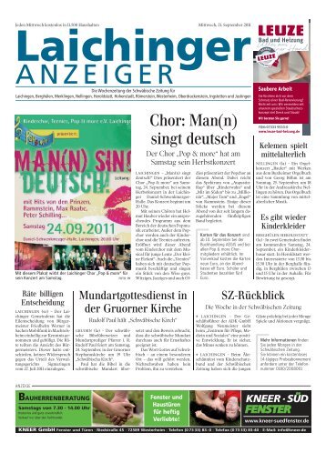 Laichinger Anzeiger 21.09.2011