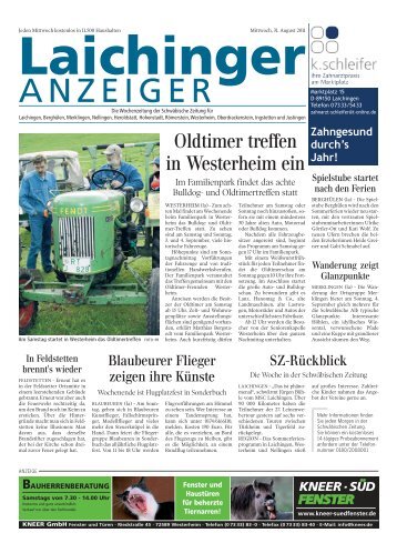 Laichinger Anzeiger 31.08.2011